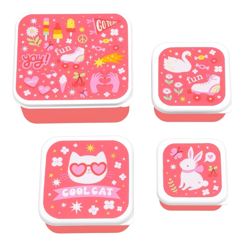 A Little Lovely Company Lunch & Snack Box Set - Fun