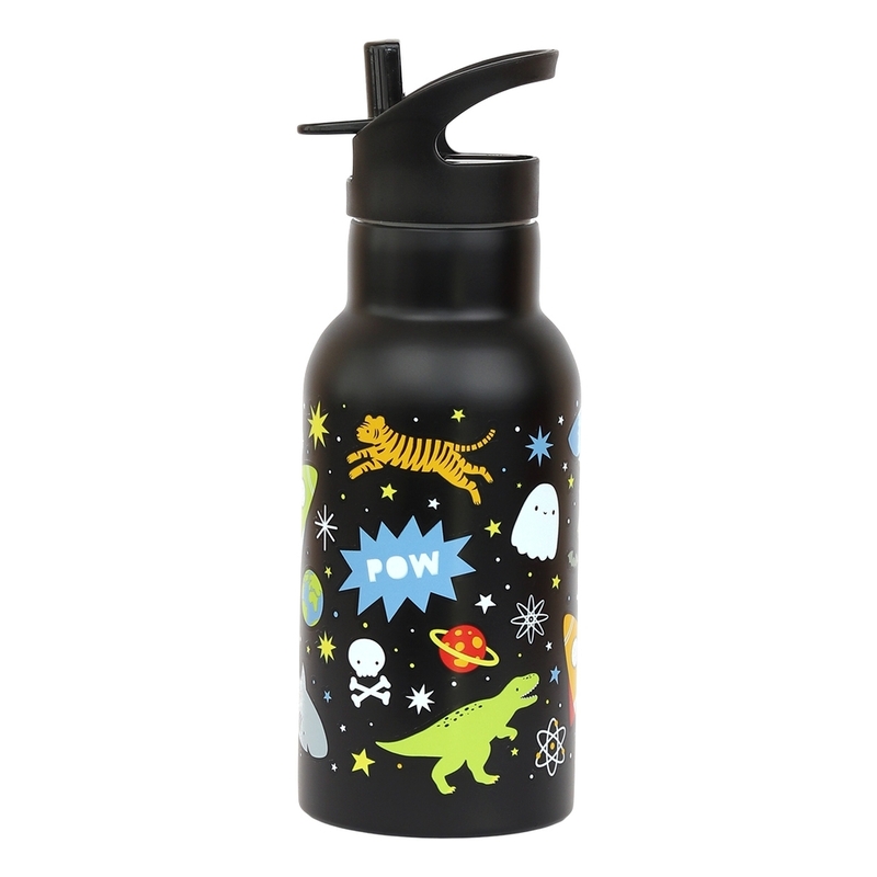 A Little Lovely Company Stainless Steel Water Bottle (350Ml) - Galaxy