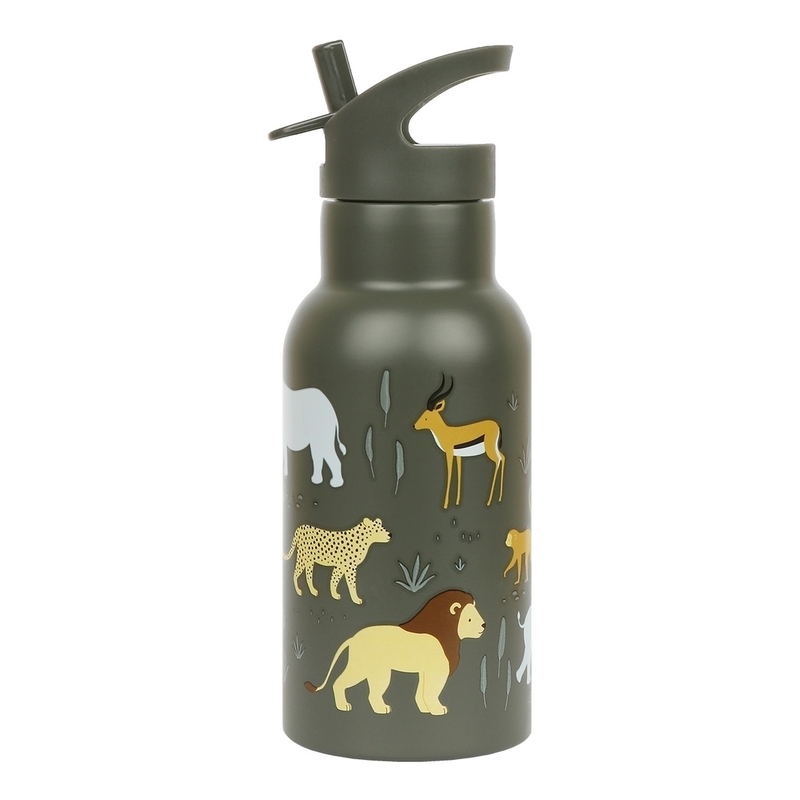 A Little Lovely Company Stainless Steel Water Bottle 350Ml - Savanna
