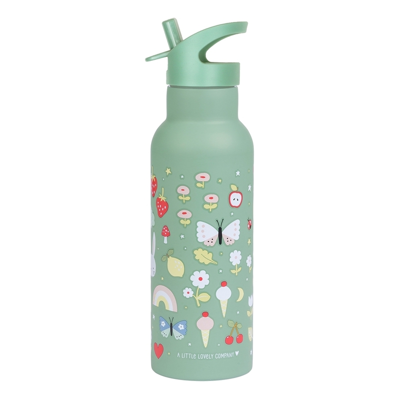 A Little Lovely Company Stainless Steel Water Bottle (500Ml) - Joy