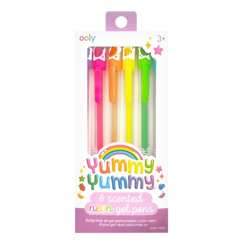 Ooly Yummy Yummy Scented Gel Pens - Neon - Set Of 6