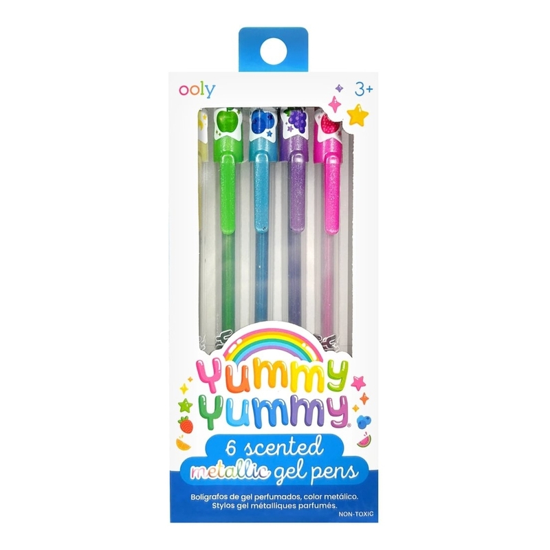 Ooly Yummy Yummy Scented Gel Pens - Metallic - Set Of 6