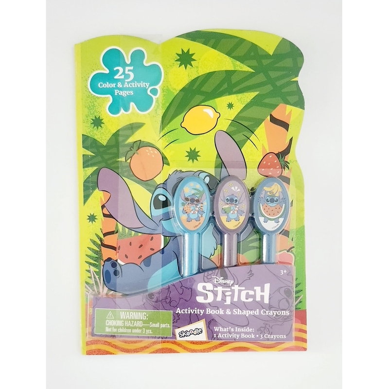 Skoodle Disney Stitch Activity Book And Shaped Crayons