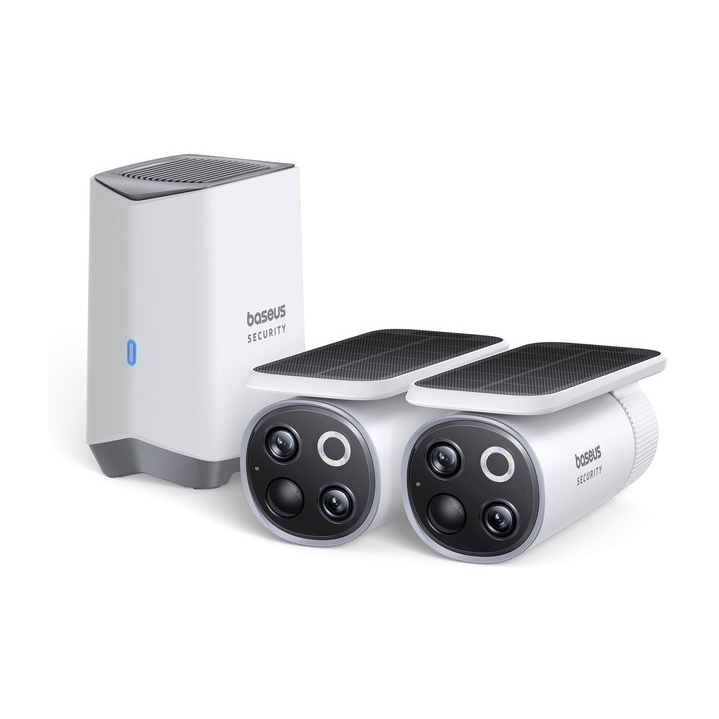 Baseus Security S1 Pro Outdoor Dual Camera 3K 2-Cam Kit - White