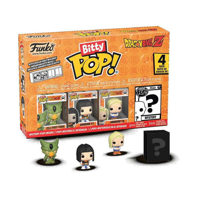 Funko Bitty Pop! Animation Dragon Ball Cell First Form Pack of 4 Vinyl Figures