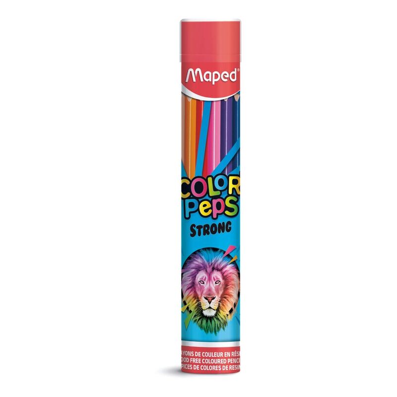 Maped Color Pencils Strong Cylinder 12 Colors