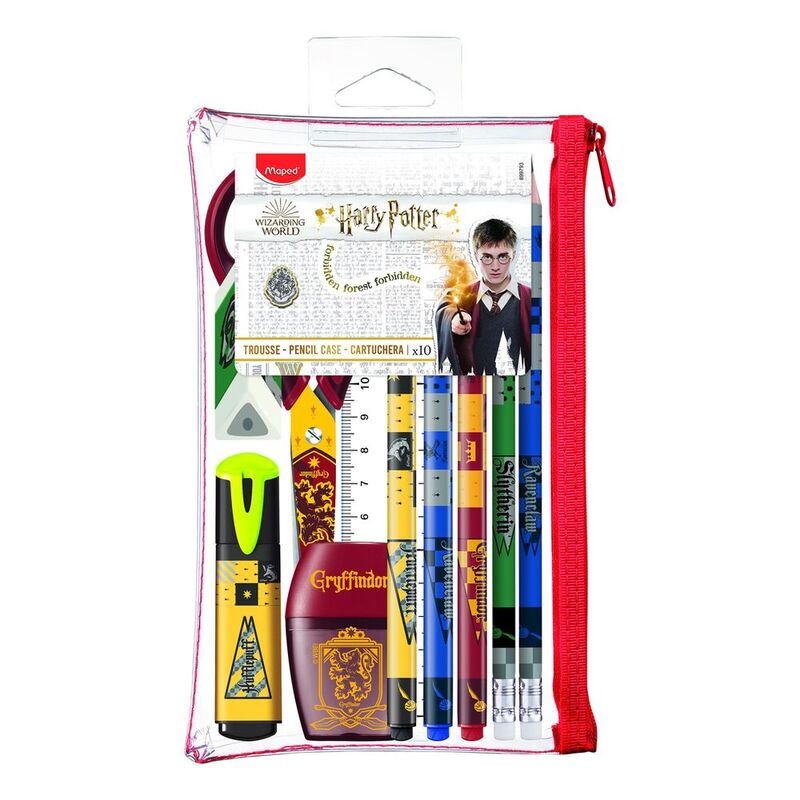 Maped Exam Set 10Pcs Harry Potter with Pencil Case