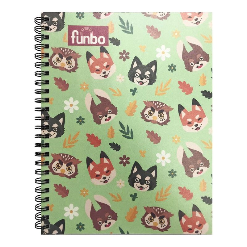 Funbo NB-1 Sub A5 Notebook 80 Sheets PP 70g - Cute Animals Funbo NB-1 Sub A5 Notebook 80 Sheets PP 70g - Cute Animals
