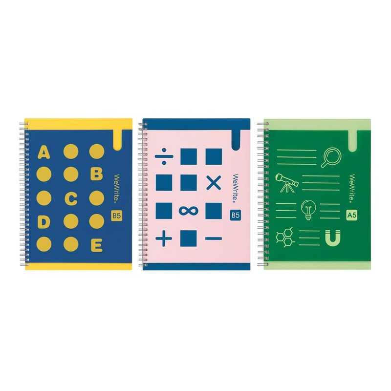 Foldermate 1-Subject Notebook A5 with Pen Slot 70 Sheets - Wewrite (Assorted - Includes 1) Foldermate 1-Subject Notebook A5 with Pen Slot 70 Sheets - Wewrite (Assorted - Includes 1)