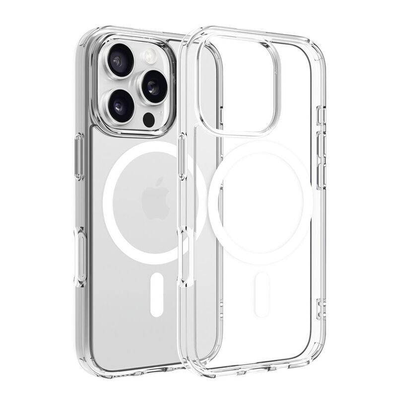 Dviced Magsafe iPhone 16 Pro Case Clear - White