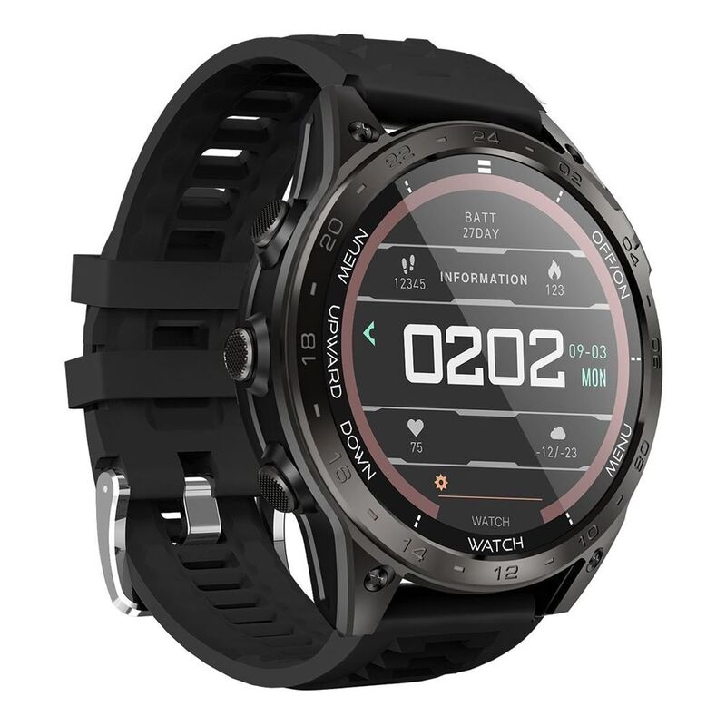 Telux Sportx 256MB 1.39-Inch TFT 220mAh IP67 Smart Watch - Black