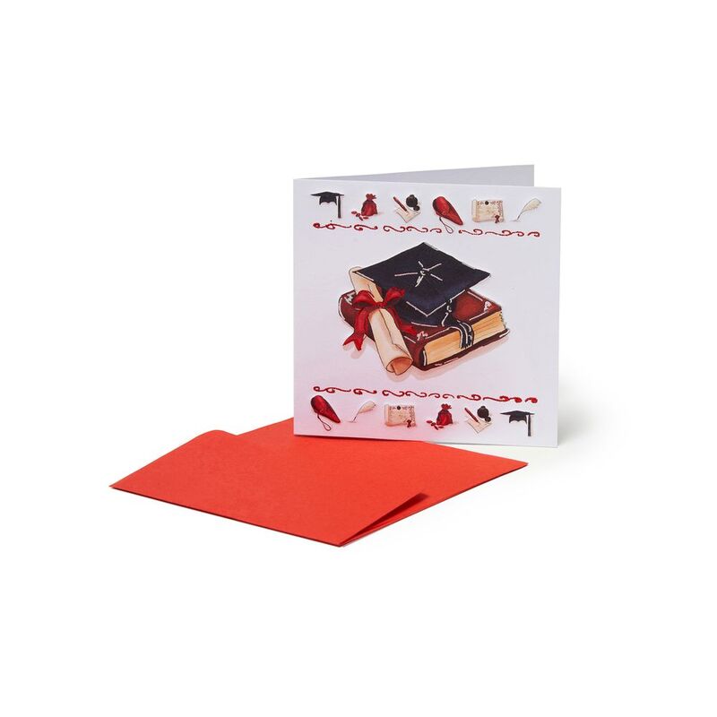 Legami Greeting Card - Graduation Hat (7 x 7 cm) Legami Greeting Card - Graduation Hat (7 x 7 cm)