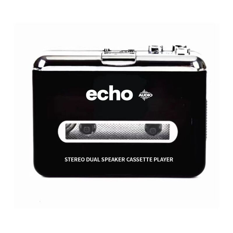 Echo Audio The Jackson - Portable Casette Player with Built-In Speakers - Black Echo Audio The Jackson - Portable Casette Player with Built-In Speakers - Black