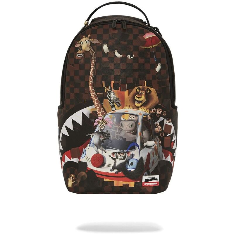 Sprayground Madagascar Checker Smash DLXSV Backpack Sprayground Madagascar Checker Smash DLXSV Backpack