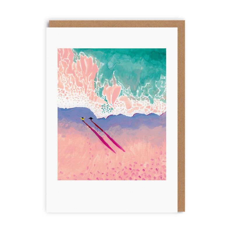 Ohh Deer Tide Coming In Greeting Card (7 x 5)