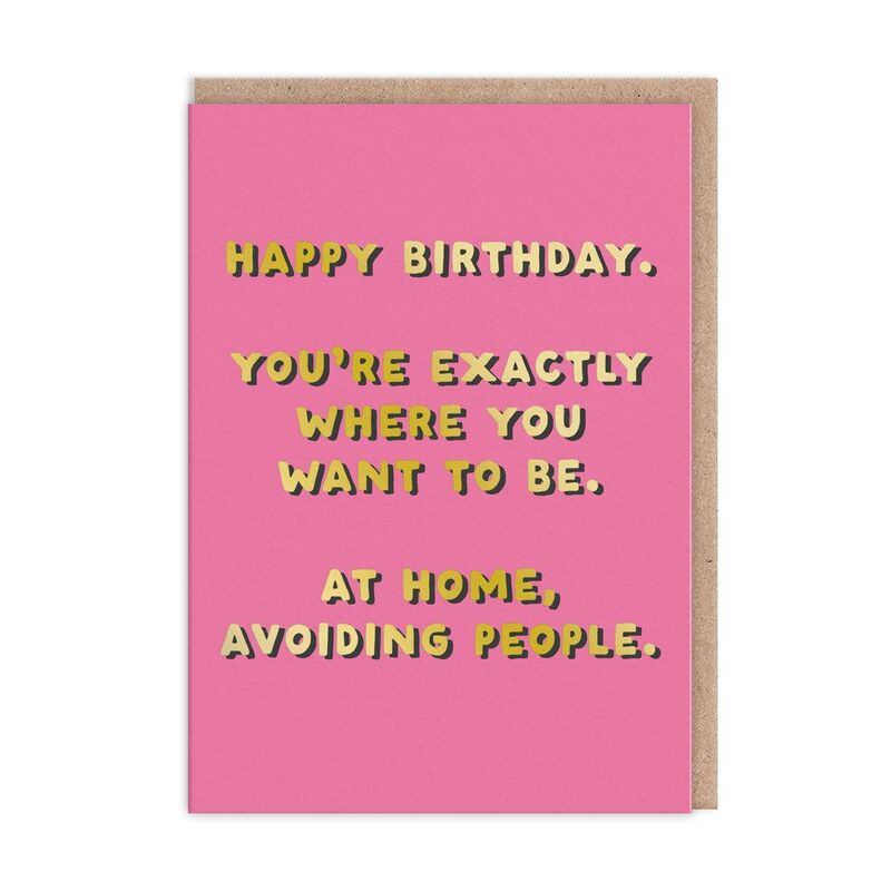 Ohh Deer Avoiding People (11267) Greeting Card (A6)