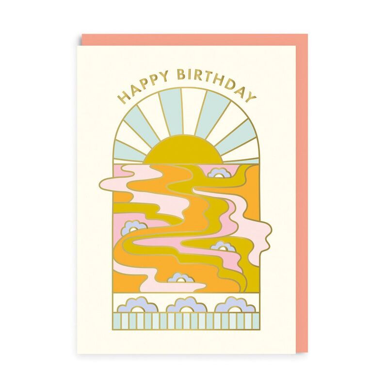 Ohh Deer Happy Birthday Sunrise Greeting Card (A6)