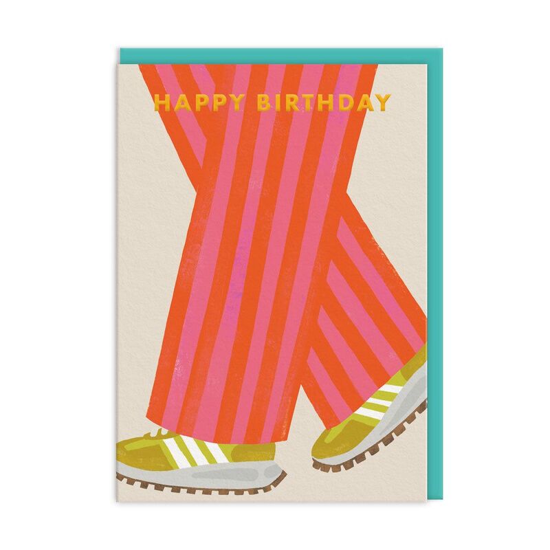 Ohh Deer Happy Birthday Walking Greeting Card (A6)