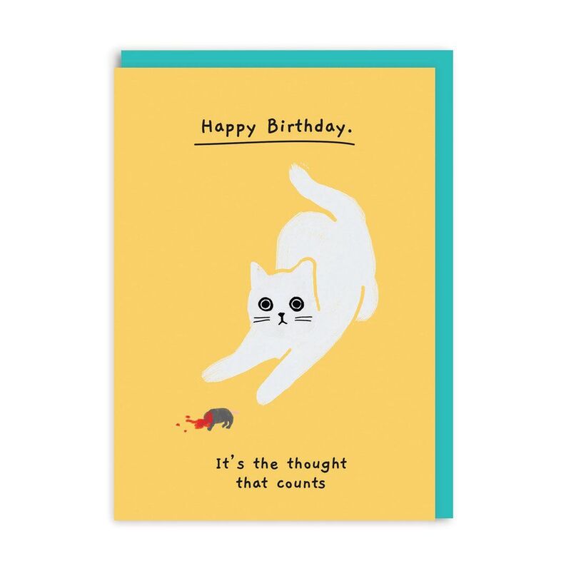 Ohh Deer Birthday It's The Thought That Counts Greeting Card (A6)