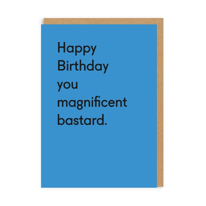 Ohh Deer Happy Birthday You Magnificent Bastard Greeting Card (A6)