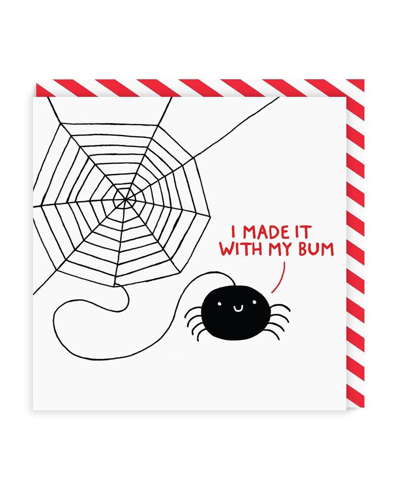 Ohh Deer I Made It With My Bum Greeting Card (Sq)