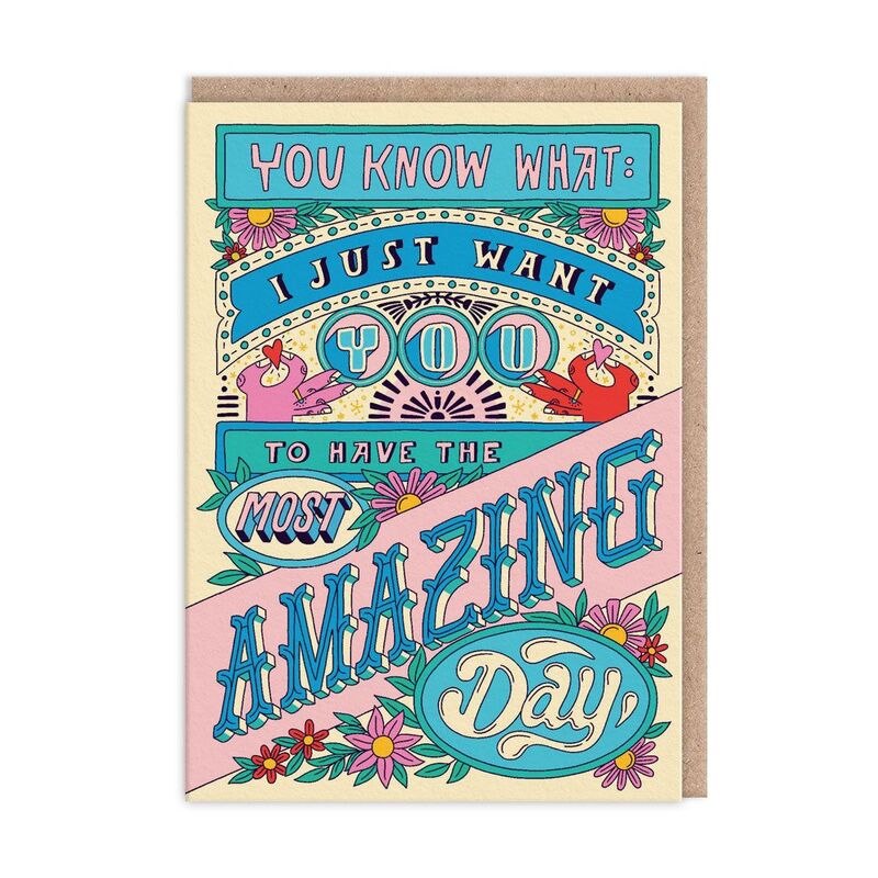 Ohh Deer Most Amazing Day (9844) Greeting Card (A6)