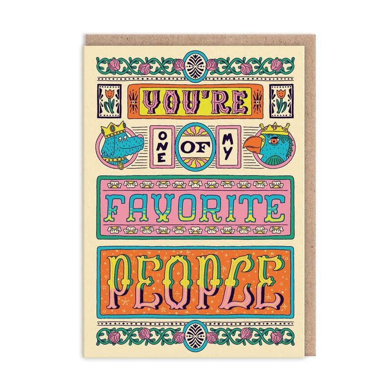 Ohh Deer Favourite People (9845) Greeting Card (A6)