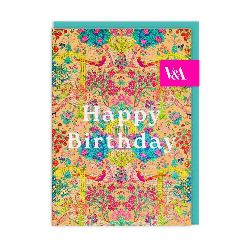 Ohh Deer Neon Floral Ornate Garden Greeting Card (12588) Premium Greeting Card (A6)