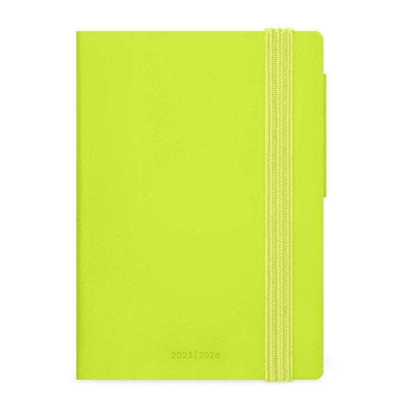 Legami 16 - Month Diary - 2025/2026 - Small Weekly Diary With Notebook - Chartreuse Legami 16 - Month Diary - 2025/2026 - Small Weekly Diary With Notebook - Chartreuse