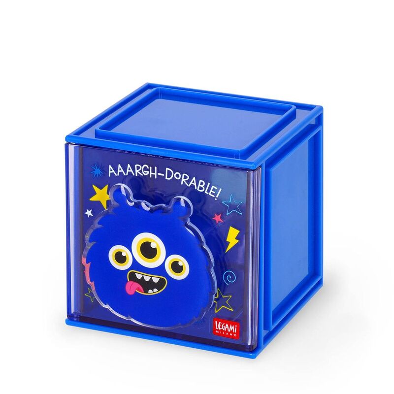 Legami Adjustable Desk Organiser - Cutie Cube - Monster