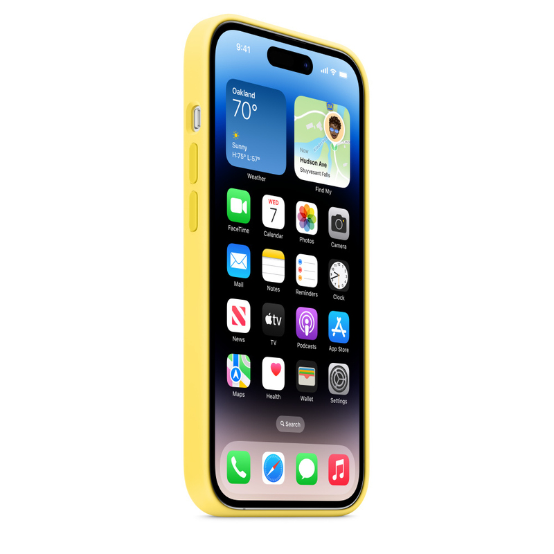 Apple Silicone Case with MagSafe for iPhone 14 Pro - Canary Yellow