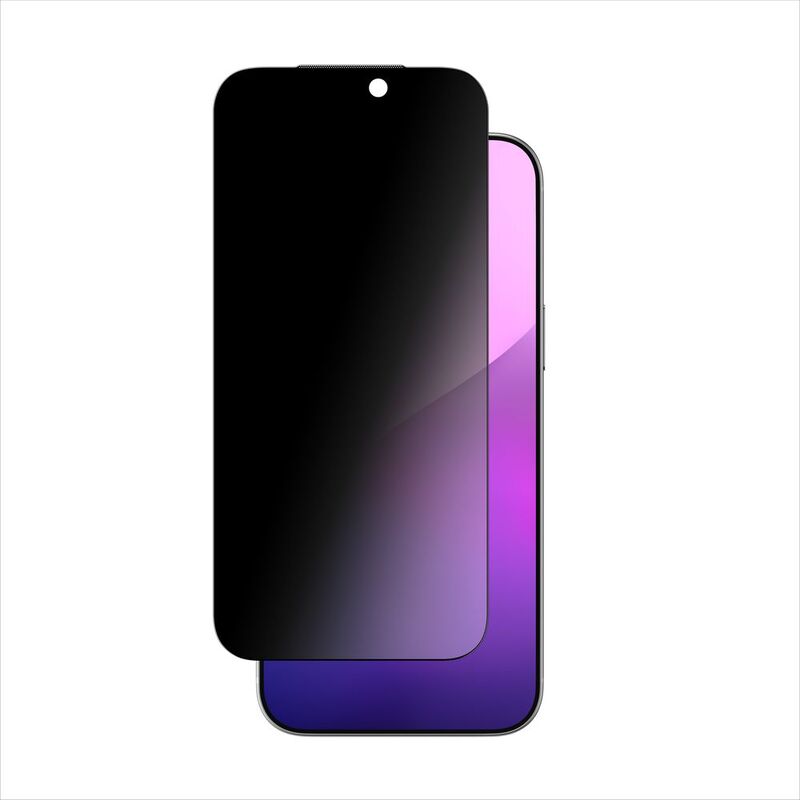 Amazingthing iPhone 17 Pro 6.3-Inch 3D Fully Covered Fusion Dust Filter Titan Matte Privacy Glass