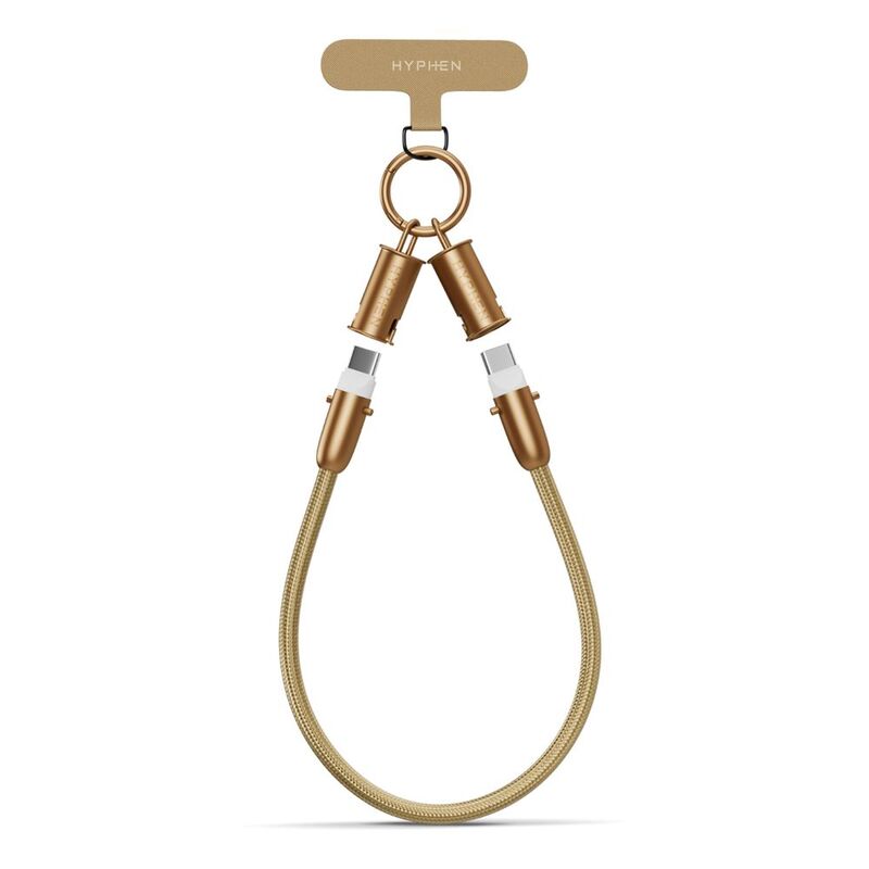 Hyphen Lanyard Type C To Type C Cable 100W - Desert Titanium - 30cm