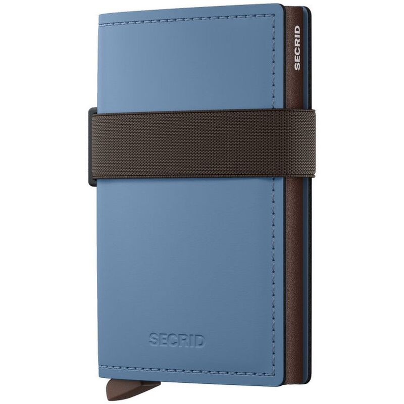 Secrid Bandwallet Matte Bma Steel Blue Brown Secrid Bandwallet Matte Bma Steel Blue Brown