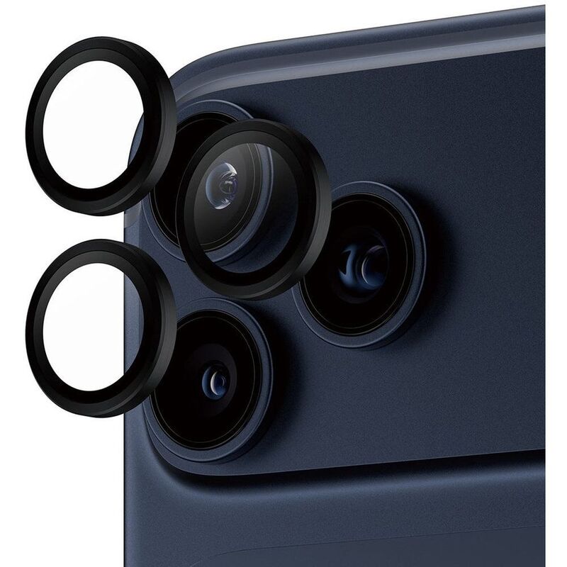 PanzerGlass iPhone 17 Pro Max/17 Pro/16 Pro Max/16 Pro Lens Protector Hoops Ceramic Rings - Black