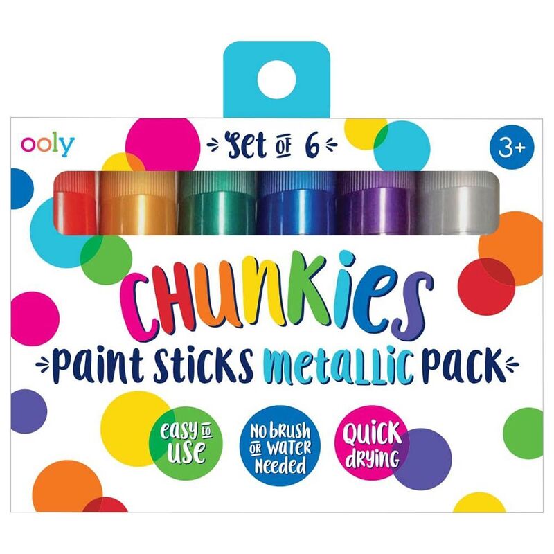 OOLY Chunkies Paint Sticks - Metallic (Set of 6) OOLY Chunkies Paint Sticks - Metallic (Set of 6)