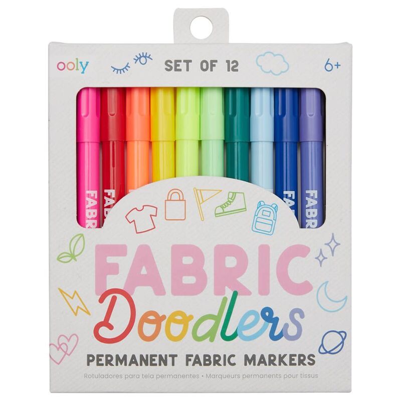 OOLY Fabric Doodlers Markers - Set of 12 OOLY Fabric Doodlers Markers - Set of 12