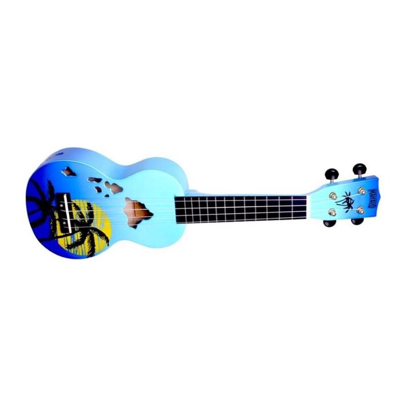 Mahalo MD1HABUB Designer Series Soprano Ukulele Blue with Bag