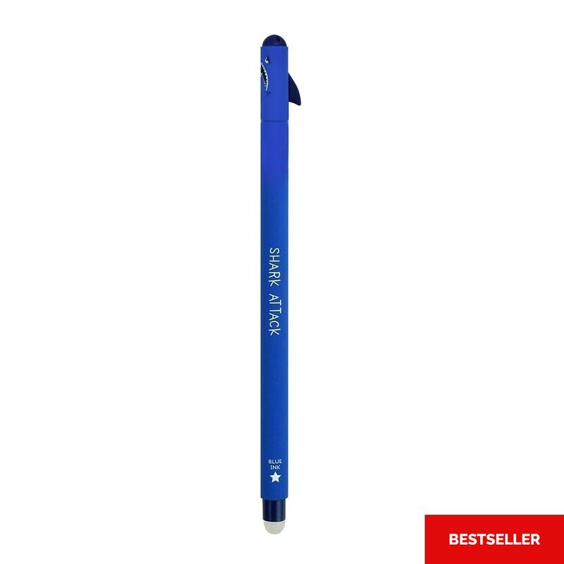 Legami Erasable Gel Pen - Shark - Blue