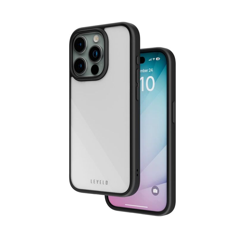 Levelo Solo Case For iPhone 15 Pro Max - Black Levelo Solo Case For iPhone 15 Pro Max - Black