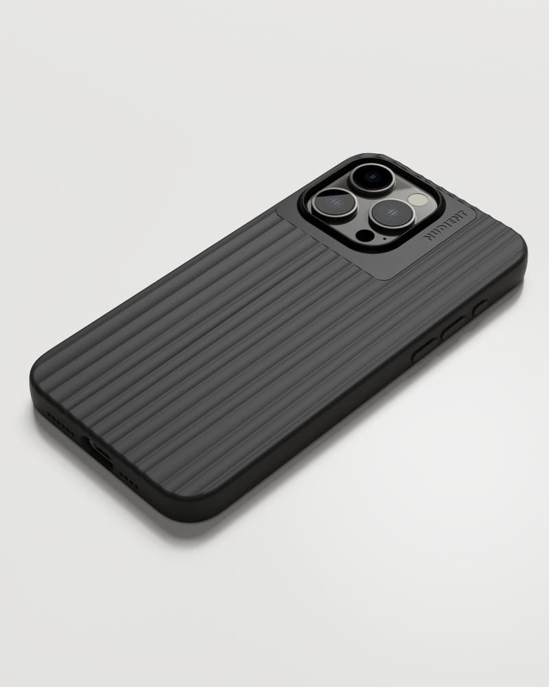 Nudient Bold Case for iPhone 15 Pro Max Charcoal - Black