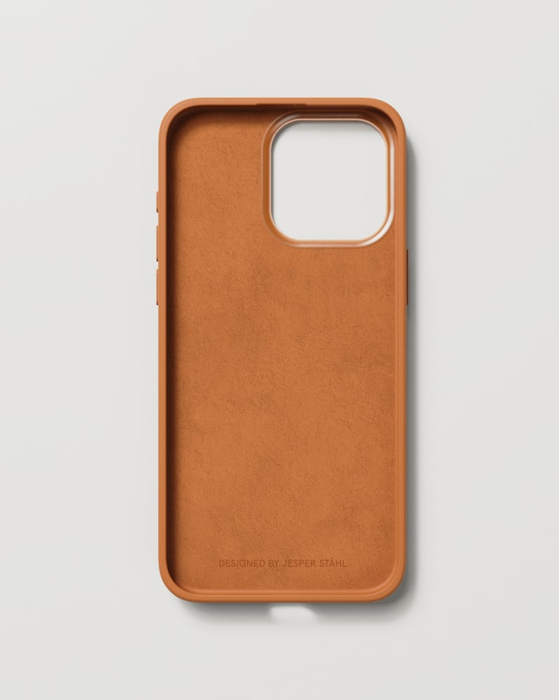 Nudient Bold Case for iPhone 15 Pro Max Charcoal - Tangerine Orange