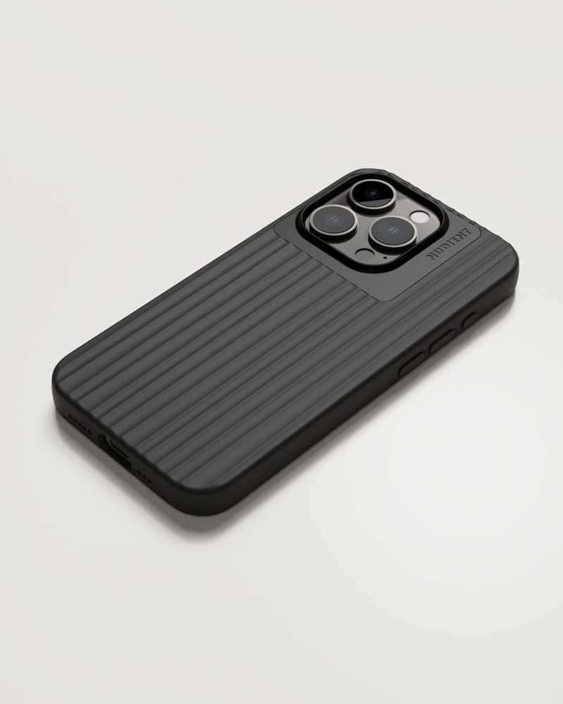 Nudient Bold Case for iPhone 15 Pro - Charcoal Black