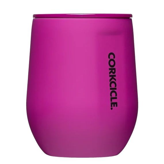 Corkcicle Canteen Neon Lights Stemless Travel Cup 350ml - Berry Punch