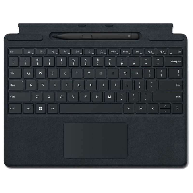 Microsoft Surface Pro Signature Keyboard Cover With Slim Pen 2 English/Arabic Keyboard - Black Microsoft Surface Pro Signature Keyboard Cover With Slim Pen 2 English/Arabic Keyboard - Black