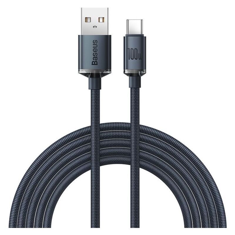 Baseus CW-FXP Crystal Shine Series Fast Charging Data Cable USB To Type-C 100W 1.2m - Black