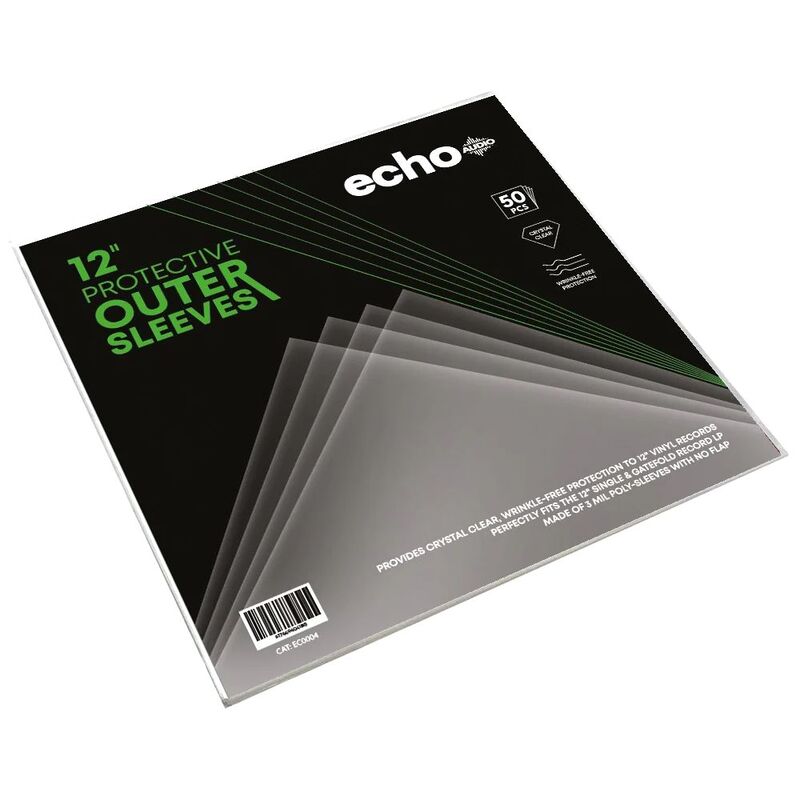 Echo Audio Outer Record Polypropeylene Sleeves Pack (12.75 x 12.75-Inch) (Pack of 50) Echo Audio Outer Record Polypropeylene Sleeves Pack (12.75 x 12.75-Inch) (Pack of 50)