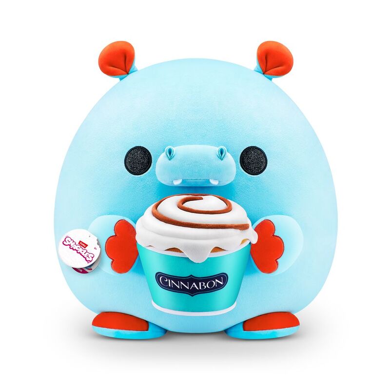 Zuru Snackles Series 1 Hugh The Hippo & Cinnabon Medium 13-Inch Plush Toy Zuru Snackles Series 1 Hugh The Hippo & Cinnabon Medium 13-Inch Plush Toy
