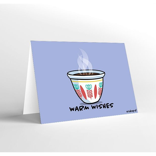 Mukagraf Standard Greeting Card - Warm Wishes (18 x 12 cm)