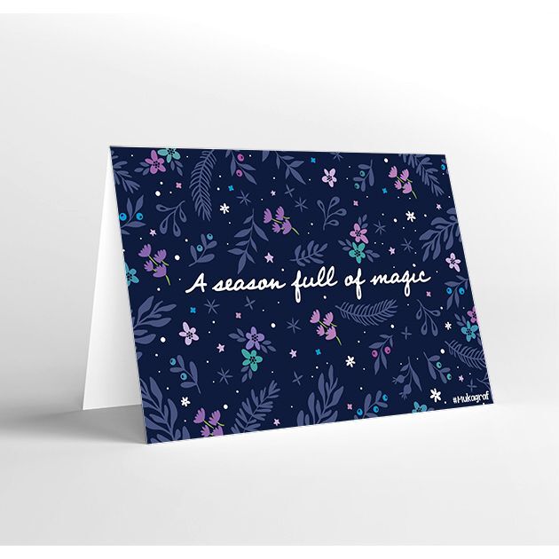 Mukagraf Standard Greeting Card - A Season Full Of Magic (18 x 12 cm) Mukagraf Standard Greeting Card - A Season Full Of Magic (18 x 12 cm)